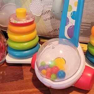 Vibrant Rainbow Stacking Toy Set